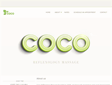 Tablet Screenshot of cocoreflexology.com
